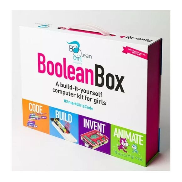 Boolean Girl Tech Boolean Box A Build It Yourself Computer Kit For Girls